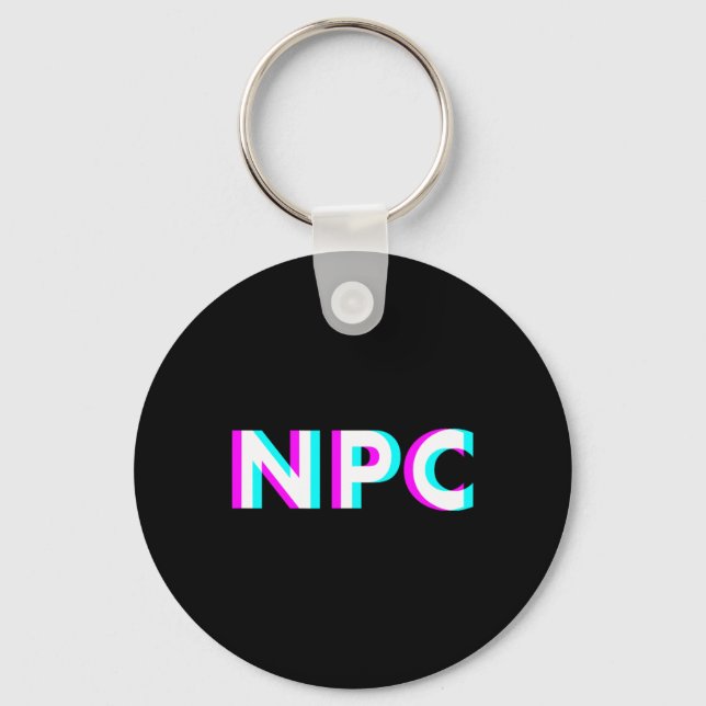 Npc Meme - Non Player Character 2  Key Ring (Front)