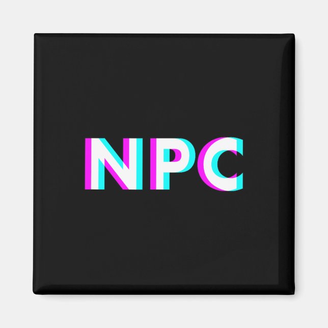 Npc Meme - Non Player Character 2  Magnet (Front)