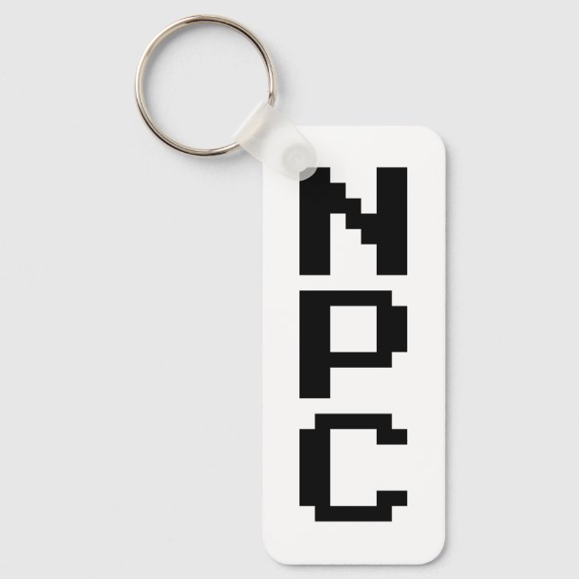 NPC - Non Playable Character Key Ring (Front)