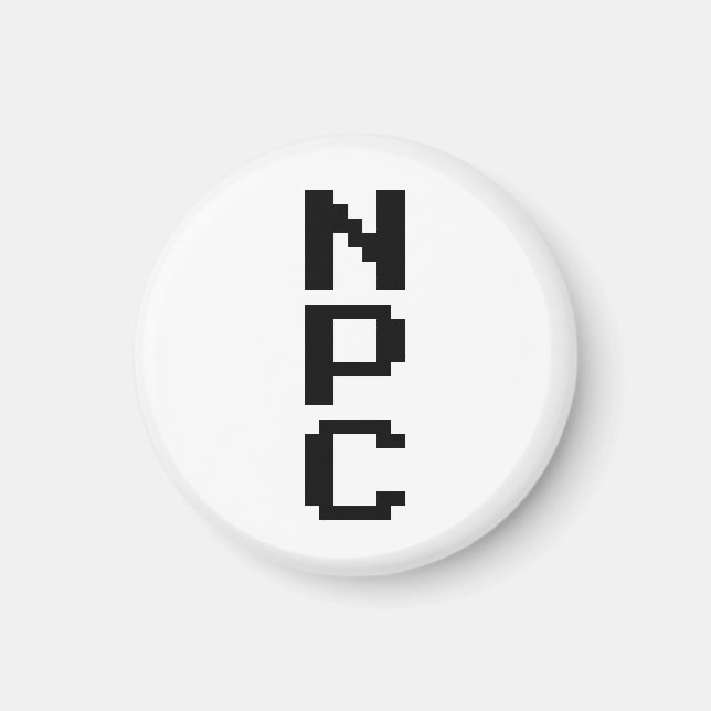 NPC - Non Playable Character Magnet (Front)