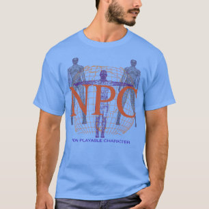 NPC Retro Y2K Computer Graphic non playable charac T-Shirt