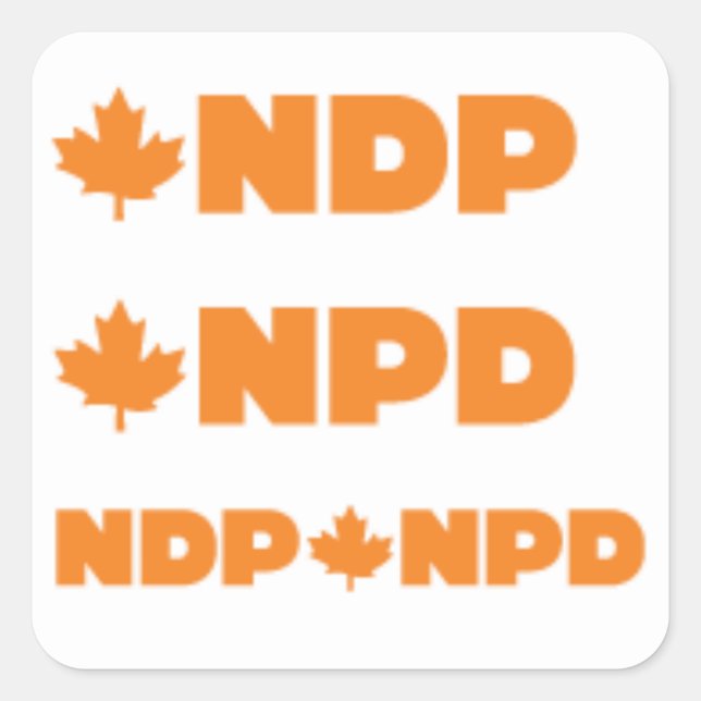 NPD Logos Square Sticker (Front)