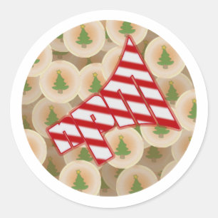NPM Christmas Cookie Classic Round Sticker