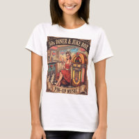 NRH 50s Diner & Jukebox Vintage Women’s T-Shirt