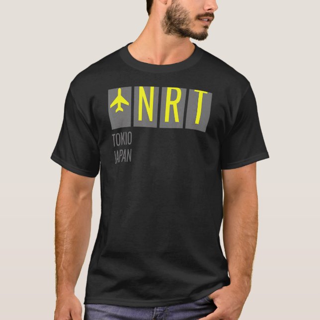 Nrt Tokio Japan Airport Code T-Shirt (Front)