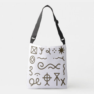 Nsibidi Ancient African  Crossbody Bag