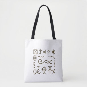 Nsibidi Ancient African Tote Bag