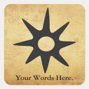 NSOROMMA   Symbol of Guardianship Square Sticker