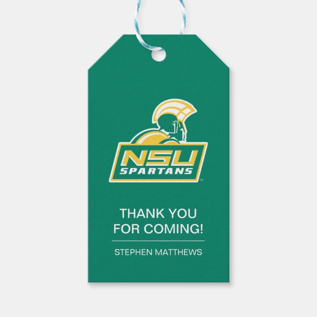 NSU Spartans Graduate Gift Tags (Front)
