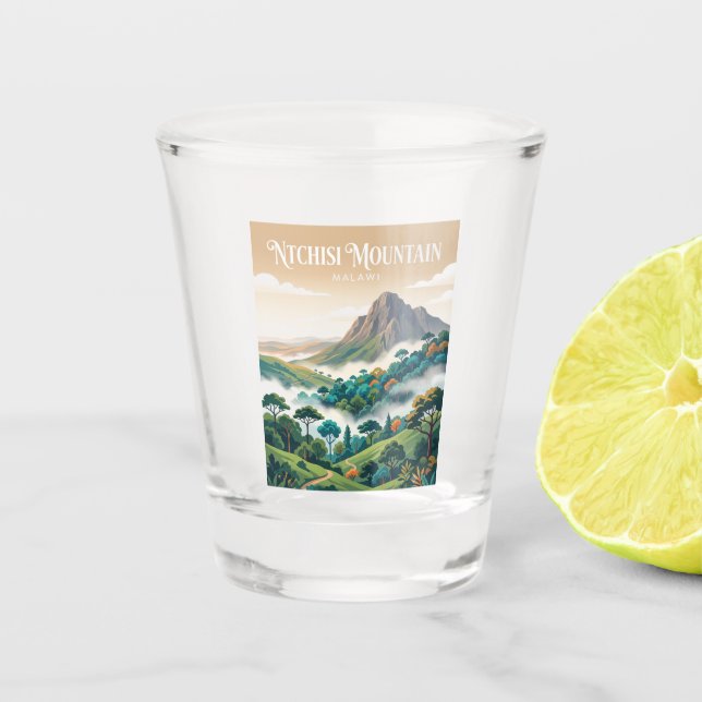 Ntchisi Mountain Malawi Shot Glass (Front)