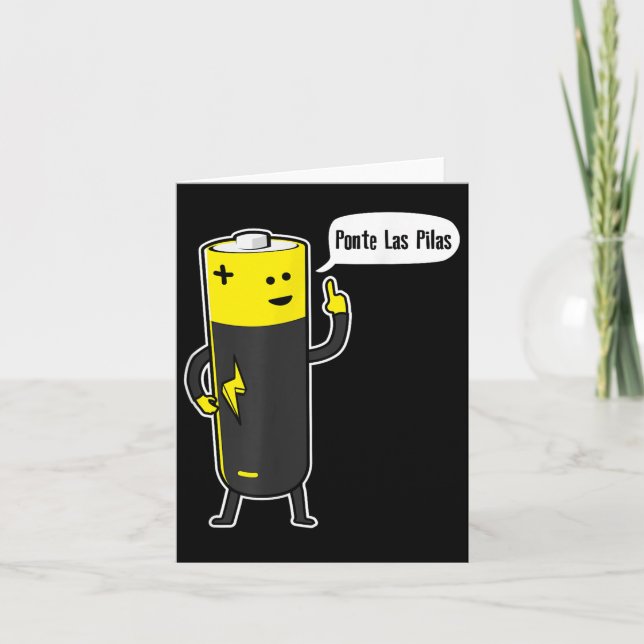 Nte Las Las Battery Motivational  Card (Front)
