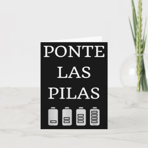 Nte Las Las Spanish Saying Motivational  Card