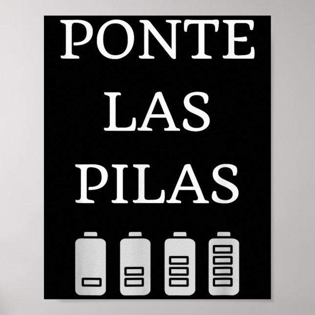 Nte Las Las Spanish Saying Motivational  Poster (Front)