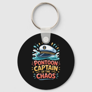 Ntoon Captain Of The Chaos Funny Lake Boating Long Key Ring