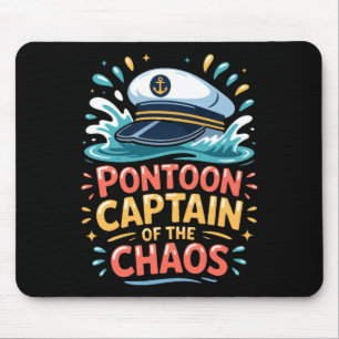 Ntoon Captain Of The Chaos Funny Lake Boating Long Mouse Mat