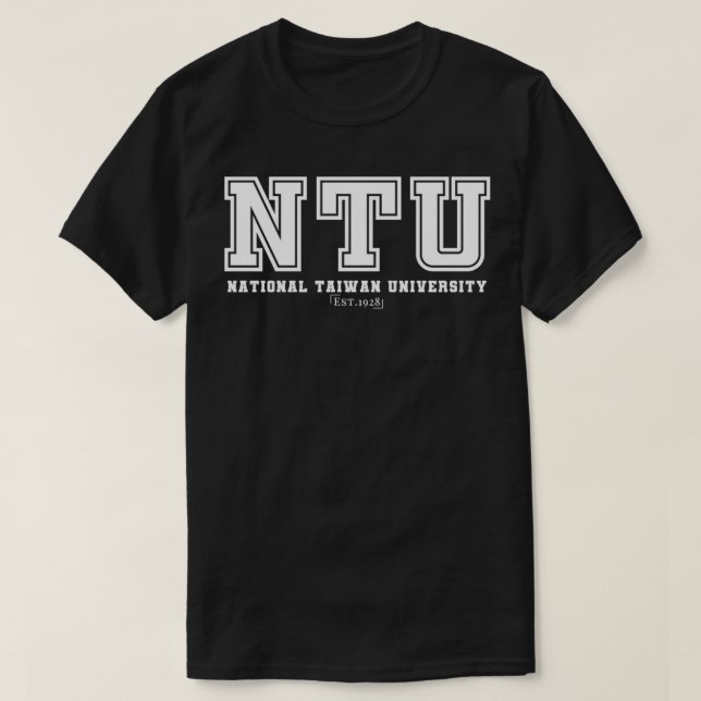 NTU National Taiwan University T-Shirt (Design Front)