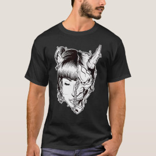 Nu Goth Geisha Hannya Mask Demon Shapeshifter T-Shirt