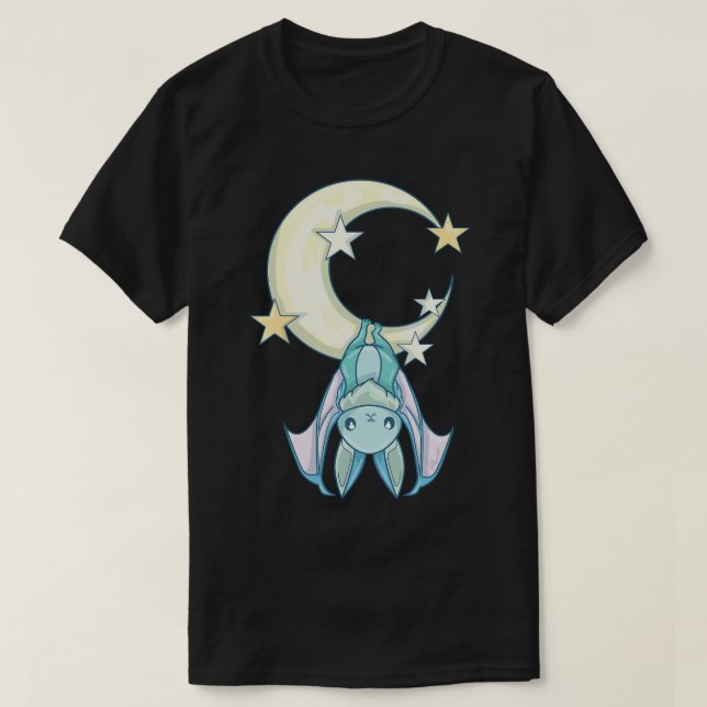 Nu Goth, Pastel Goth Aesthetic, Witchy Creepy Cute T-Shirt (Design Front)