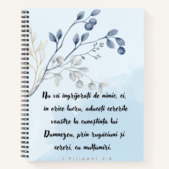 Nu va ingrijorati de nimic Caiet cu spirala Notebook (Front)