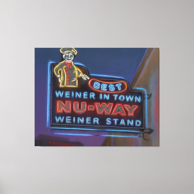 Nu-Way Wieners, Macon, Georgia - Canvas Print (Front)