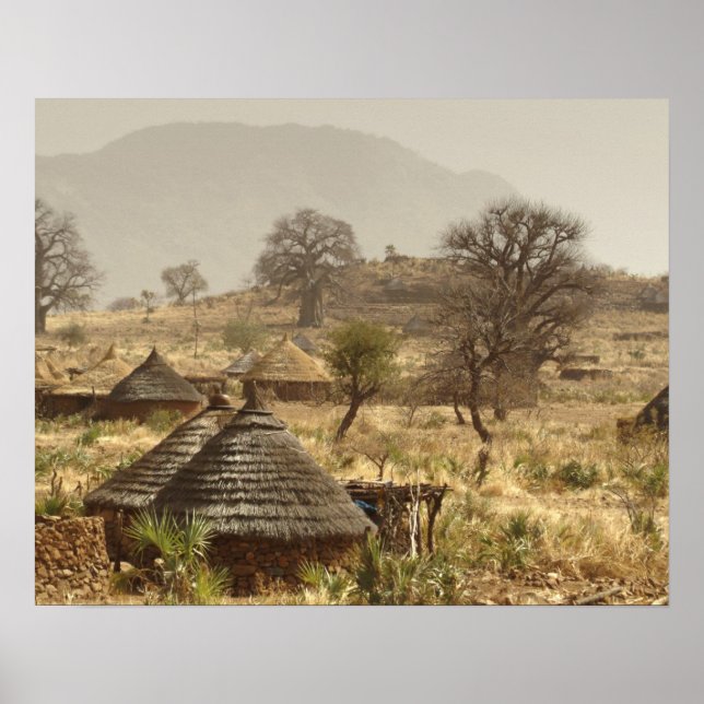 Nuba Mountains, Nugera village Poster (Front)