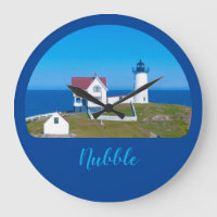 Nubble Light Blue Ocean Maine Lighthouse