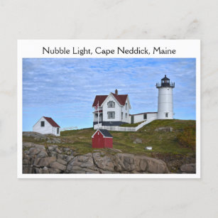 Nubble Light, Cape Neddick, Maine Postcard