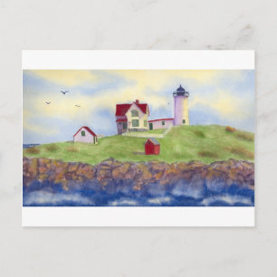 Nubble Light, Cape Neddick, York Maine Postcard