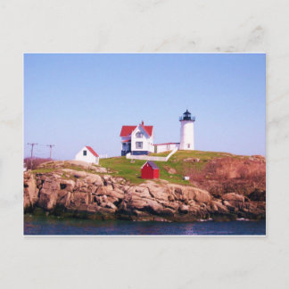 Nubble LIght House Postcard
