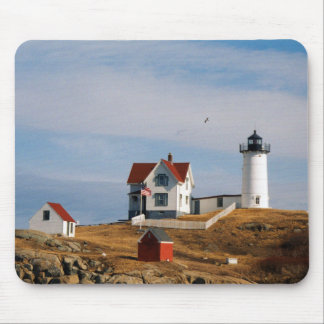 Nubble Light Lighthouse Cape Neddick Maine Mouse Mat