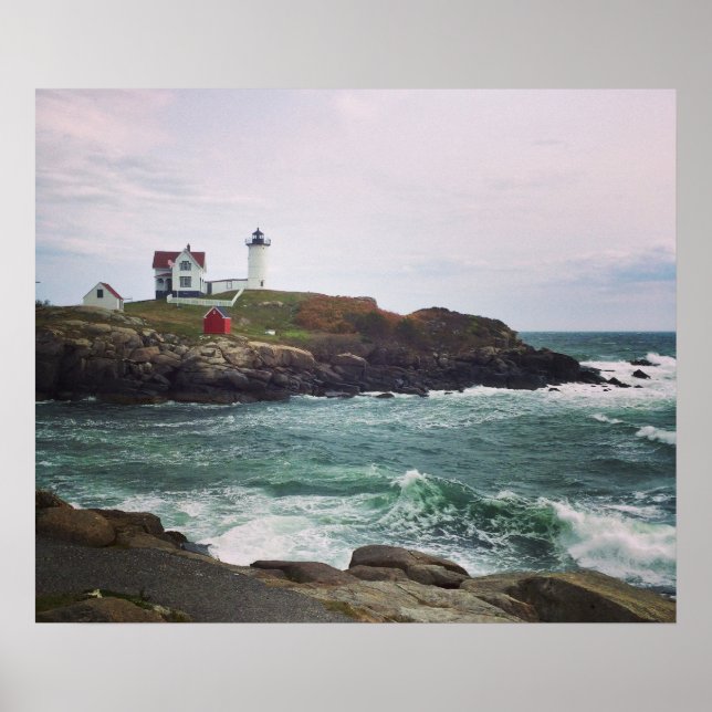 Nubble Light - York, Maine 24 x 20 Poster Print (Front)