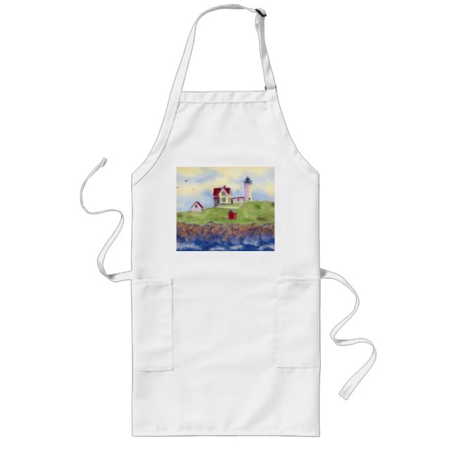 Nubble Lighthouse Apron, Kitchen Apron Nubble (Front)