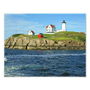 Nubble Lighthouse, Cape Neddick Maine Photo Print