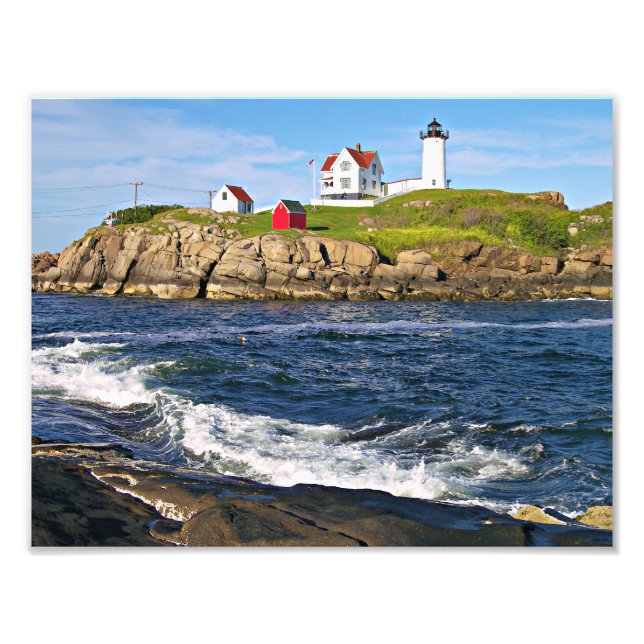 Nubble Lighthouse, Cape Neddick Maine Photo Print (Front)