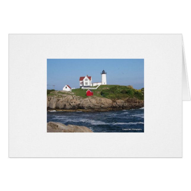 Nubble Lighthouse card (Front Horizontal)