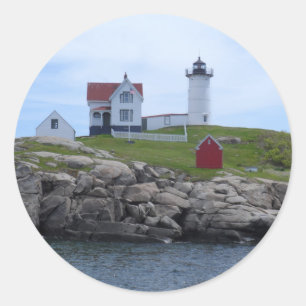 Nubble Lighthouse - Maine Classic Round Sticker