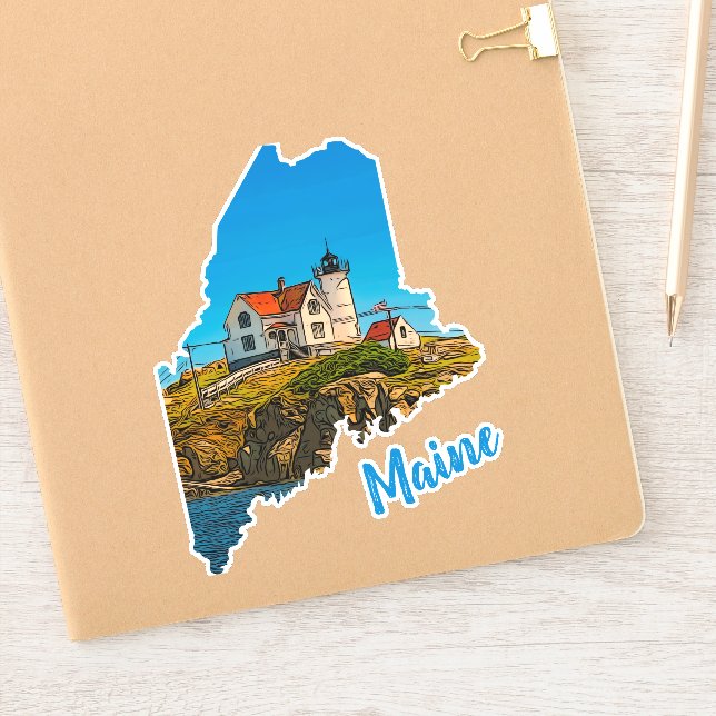 Nubble Lighthouse Maine Nautical (Notebook)