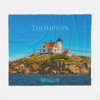 Nubble Lighthouse Maine Nautical Personalised