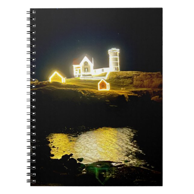 Nubble Lighthouse Photo  Notebook (Front)