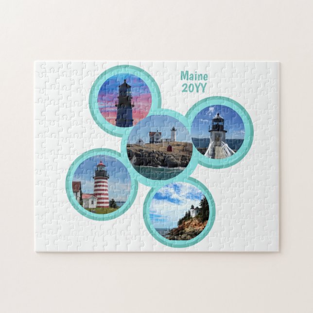 Nubble Portland Quoddy Marshall Bass Maine Light Jigsaw Puzzle (Horizontal)
