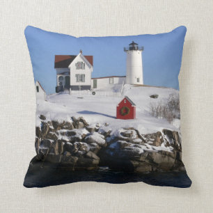 Nubbles Lighthouse American MoJo Pillow