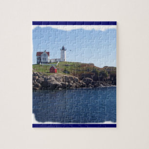 Nubbles Lighthouse, Maine Jigsaw Puzzle