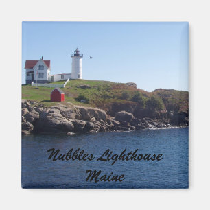 Nubbles Lighthouse-Maine Magnet