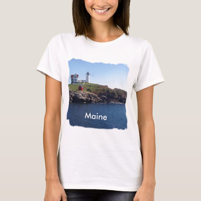 Nubbles Lighthouse-Maine T-Shirt (Front)