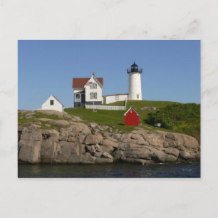 Nubbles Lighthouse- New England Postcard