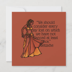 Nubian Belly Dancer Goddess  Invitation