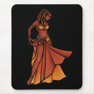 Nubian Belly Dancer Goddess Mouse Mat