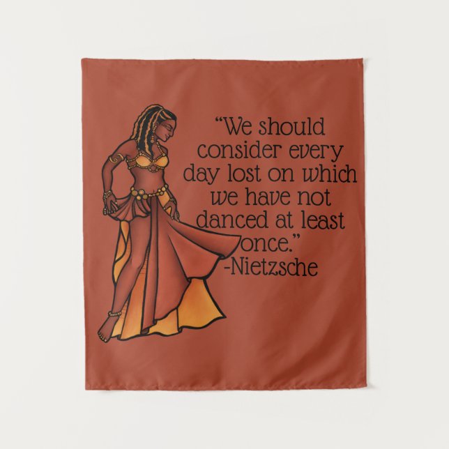 Nubian Belly Dancer Goddess Poster Tapestry (Front)
