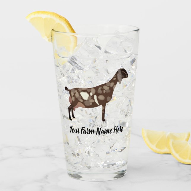 Nubian Dairy Goat Glass (Front Ice)