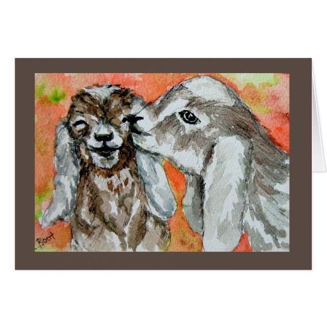 Nubian Goat Buddies (Front Horizontal)